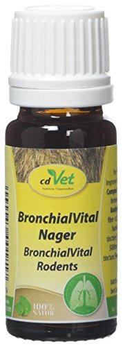 cdVet Naturprodukte BronchialVital Nager 10 ml - empfindlichen Schleimhäute der Atemwege - Selbstreinigungsmechanismus der Bronchien - Unterstützung Atemwege, Atemwegskondition -, 500 g (1er Pack)