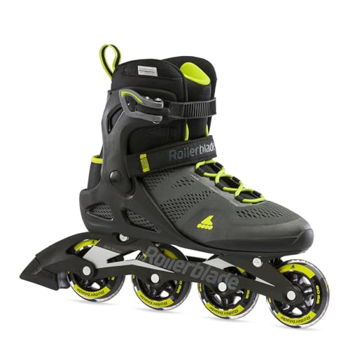 Rollerblade Herren Macroblade 80 Inlineskate, Black/Lime, 290