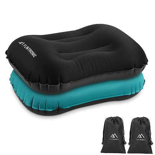 flintronic Aufblasbare Camping Kissen, TPU Ultraleicht Aufblasbares Kissen für Strand, Wasserfest Komprimierbar Bequem Aufblasbar Kopfkissen Strandkissen für Outdoor