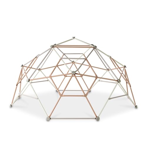 EXIT TOYS Metal Climbing Dome - Kletterkuppel für Kleinkinder und Kinder - Extra Stabile Konstruktion - Mit Bodenankern - Rostfrei - Hüttenbau - Klettern für Kinder - ø300cm - Pastell