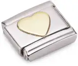 Nomination Composable Classic Love Edelstahl und 18K-Gold (Herz) 030116