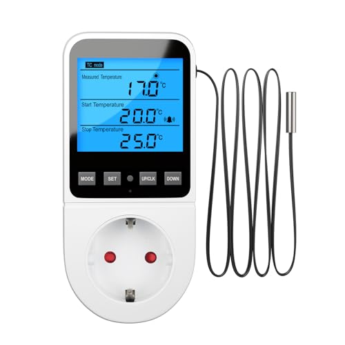 INKBIRDPLUS Temperaturregler mit Timer und Sonde für Gewächshaus Mit DE