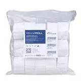 wellsamed wellsaroll Zahnwatterollen Größe 1 (~ 8 mm), 300g Dental Watterollen, Verbandwatte aus 100% Baumwolle, Cotton Rolls hochweiß