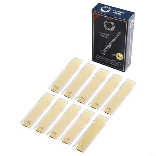 Set mit zehn Bb-Klarinettenblättern, verschiedene Stärken (1 0 3 5) für Musikübungen (3,5)