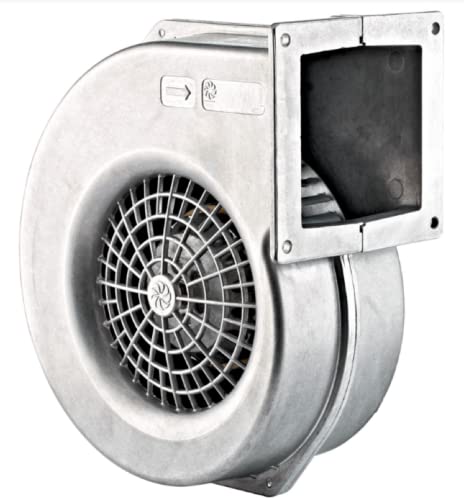 UZMAN Radiallüfter Industrie Druckgebläse Radial Gebläse Kesselgebläse Schmiedefeuer Radialventilatoren aus Aluminium oder Stahlblech - 230 V - 450m³/h bis 1150m³/h (RV 120 ALU (395m³/h))