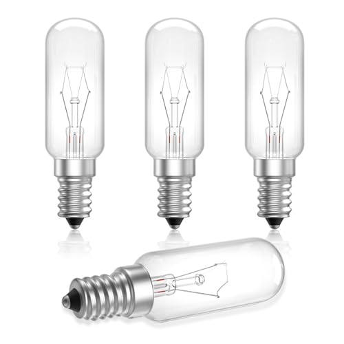 Bonlux Glühbirne Abzugshaube 28W Dunstabzugshaube Lampe, Leuchtmittel Dunstabzug Birne E14, 230V, Warmweiß 2700K, 4 Stück