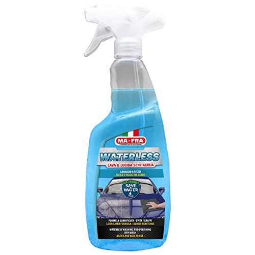 Mafra, Waterless Wasch- und Poliermittel für die komplette Trockenreinigung von Karosserie und Autoglas, Größe 750 ml