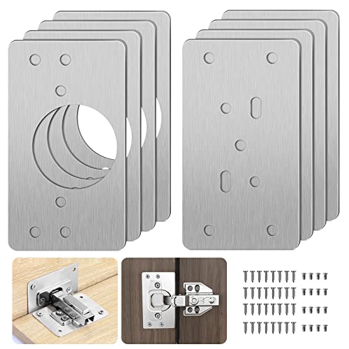 Scharnier Reparaturplatte, für Schränke, , reparaturset 9X5cm Geeignet , Möbel, Schublade, Fenster (8Pcs)