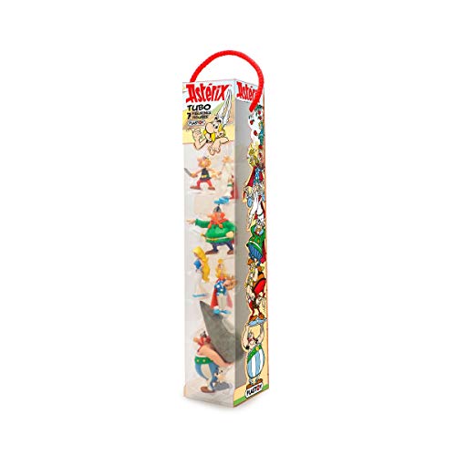 Plastoy SAS 70385 - Asterix Dorfbewohner - Tube (7 Figuren), Mulitcolor