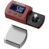 Proster Digital Tonarmwaage Digitale Turntable Stylus Force Scale Gauge Tester 0,01-5g LCD-Hintergrundbeleuchtung Messgerät für Turntables Tonarm Phono -mit 5g Kalibrierung Gewichte- Rot