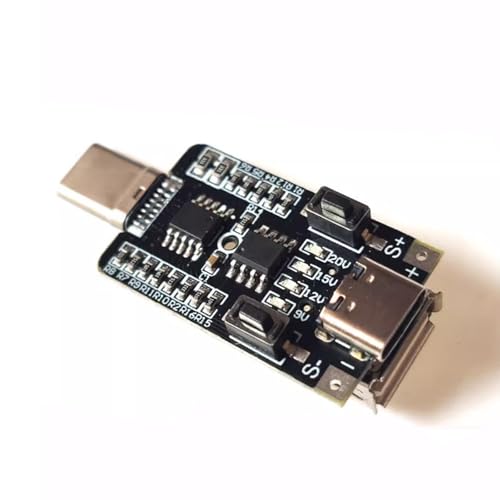 PD2.0/3.0 Trigger-Motherboard-Modul, Typ C USB PD Schnelllade-Trigger-Modul 100 W Ausgangsspannung9V 12V 20V Adjustable Power 5A Type-C einstellbar für Netzteile mit PD-Protokoll