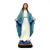 NICEYEA Jungfrau Maria Statue Religiöse Statue Jungfrau Religiös Heiligenfigur Madonna Jesus Statuen Harz Katholische Jungfrau Maria Statue für Religiöse Heimdekoration Innengebrauch