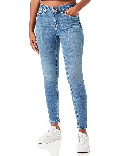 Vero Moda Damen Vmflash Mr Skinny Li347 Noos Jeanshose, Medium Blue Denim, XL / 32L EU