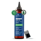 Botanic Hearth 100% reines Rosmarinöl für Haarwachstum (Rosemay oil for hair growth), angereichert mit Biotin | Haarstärkende Behandlung | Mit Jojobaöl und Rizinusöl | 6,7 fl oz