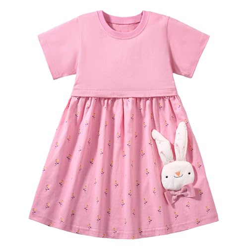 Codkkre Mädchen Kleider Ostern Geschenke Kleid Prinzessin Sommer Party Festlich Kleid 98