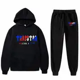 Trapstar Trainingsanzug Kinder Jungen Mädchen,Trapstar Buchstabenstickerei Tracksuit，Trapstar Hoodie und Trapstar Jogginghose Basic 2 Teiler Set,Y2K Fashion Sports Set