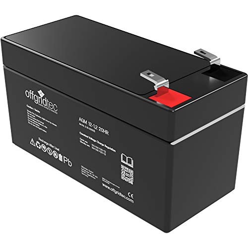 Offgridtec® 1,2Ah 12V Bleiakku AGM Zyklenfest USV Ersatz VRLA Batterie