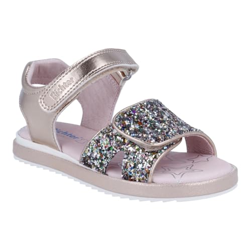 Richter Kinderschuhe, Mädchen Sandale Romea, Salmon/ Gold, 30