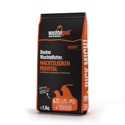 WachtelGold - Wachtel Kükenfutter ProVital 2,5kg - mit 28% Rohprotein für EIN optimales Wachstum