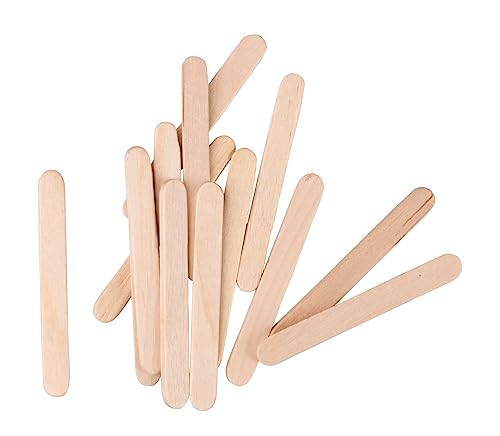 Rayher Mini-Bastelhölzer, natur, 5,5 x 0,5 cm, Btl. 300 Stück, Mini-Holzspatel zum Basteln, Holzstiele, Bastelhölzer, FSC zertifiziert, für Modellbau und viele Bastelarbeiten, 64584505