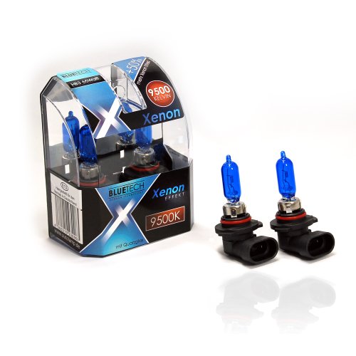 BLUETECH 2 Stück HB3 60W 9500K Xenon Effekt. Scheinwerferlampen Lampe 12V Auto Nebel Beleuchtung Fernlicht Abblendlicht. 2er Set mit StVZO Zulassung