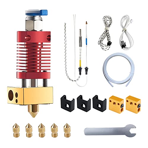 5Aplusreprap Ender 3 Hotend Upgrade: M3 Bolzen Thermistor, Schnell ersetzt, Kompatibel für Creality Ender 3 V2/Pro Hotend Ersatz, 3D Drucker Hot end Kit 24V 40W…