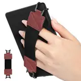 MoKo Handschlaufe für 6-8" Kindle eReaders Fire Tablet - Kindle/Kobo/Voyaga/Sony E-Book Tablet, Elastisches Halteband Leicht und Tragbar Tablet Fingerhalterung Griff Halter, Schwarz Gurt,Vintage Twill