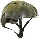 Airsoft Helm PJ Mode Helme Leichtbau Taktische Schnelle Helm und Schutzbrille für Airsoft Paintball (OD)