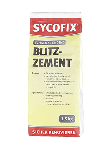 Sycofix Blitzzement 1,5 kg, für innen und außen, witterungsbeständig