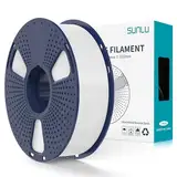 SUNLU PLA+2.0 Filament 1.75mm, Upgrade PLA Plus 3D Drucker Filament, Stärker und robuster, High Speed PLA+ Filament, Maßgenauigkeit +/-0,02mm, 1KG 3D Druck PLA+ Filament, Weiß