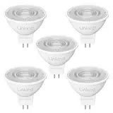 Linkind 12V GU5.3 Led 3.4W, 35 Watt ersetzt, 2700K Warmweiß 36° Abstrahlwinkel LED Spot MR16, 360Lm AC/DC 12V LED Leuchtmittel, 25,000 Std. Lebensdauer, Nicht dimmbar, 5 Stück