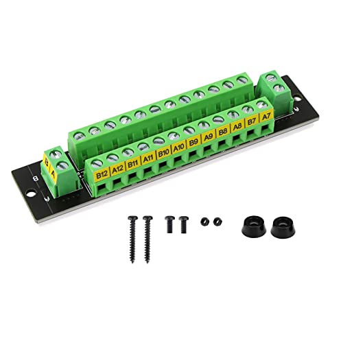 Evemodel Stromverteiler 10A 2 Eingänge 2*12 Ausgänge Verteilermodul für DC AC Spannung Power Distribution Board (2 Set)