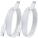 USB C Kabel 2Stück 1M 100W Schnellladekabel USB C auf USB C Kabel 5A PD 4.0 USB Typ C Ladekabel für Apple iPhone 16, iPhone 15/Pro/Pro Max, MacBook Pro/Air, samsung Galaxy S23 S22 S21 Huawei