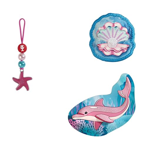 Step by Step Magic MAGS Sweet Dolphin Lou, 3-teilig, 2 Magnet-Applikationen und 1 Anhänger, als Ergänzung für den Schulranzen oder Vorschulrucksack