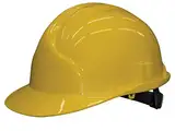 Unbekannt Bauarbeiterhelm Schutzhelm Bauhelm Schutzhelme Helm EN 397 53-61 cm 6 Farben (Gelb)