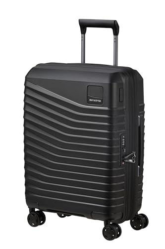 Samsonite Intuo - Spinner S, Expandable Hand Luggage, 55 cm, 39/45 L, Black (Black)