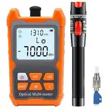 50mW Visueller Fehlerfinder, Photometer aus Glasfaser FTTH -70 dBm bis +6 dBm, Glasfaser-Tester mit FC-LC-Adapter