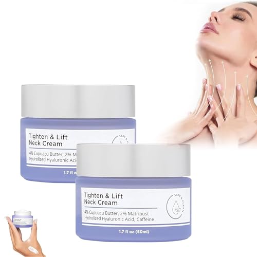 2 Pcs Tighten and Lift Neck Cream, Neck Firming Cream - Best for Tightening Sagging Skin,Neck Tightening Cream, Tightening and Repair Gleicht den Hautton aus und strafft den Hals, 50ml