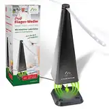GARDIGO® Profi Fliegenwedler mit induktiver Ladestation I Fliegen Abwehr für Haus, Garten, Gastronomie, Hotel, Catering I Fliegenvertreiber I Insektenschutz Lebensmittel I Restaurant, Biergarten