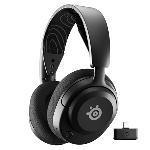 SteelSeries Arctis Nova 5 Wireless Gaming Headset – Multi-System – Magnetische Neodym-Treiber – 100+ Audio Presets – 60 Std. Akkulaufzeit – 2,4 GHz/BT – ClearCast Gen2.X Mik – PC, PS4/5, Switch, Handy