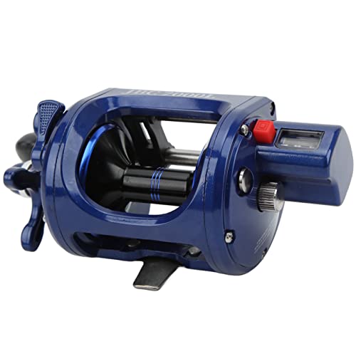 SWOQ Trommelrolle, Angeltrommelrolle Glatter Betrieb Hochfest Heavy Duty 7/14 Widerstand 4,3:1 Geschwindigkeit für Meeresfischerei(JBC7000L)