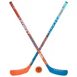 Franklin Sports Unisex, Teenager NHL Street Hockey Starter Set, orange/blau