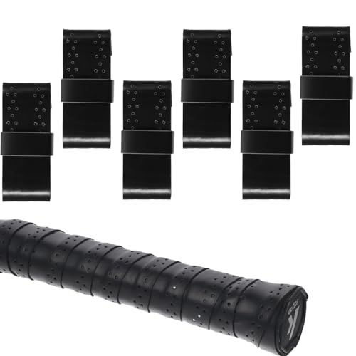 Piriuuo 6 Stück Griffband Tennisschläger, Griffband Rutschfestes Griffband Badmintonschläger Tennis Griffband Badminton Griffband für Tennisschläger, Squash Schläger, Badminton Schläger