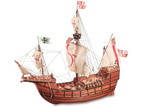 Artesanía Latina – Holzmodellschiff - Spanische Karavelle, Santa María, Entdeckung Amerikas – Modell 22411N, Maßstab 1:65 – Modelle zu Bauen – Mittleres Niveau