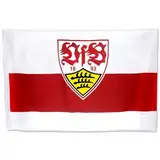 VfB Stuttgart Fahne / Flagge mit Wappen rot/weiss 120 x 80cm