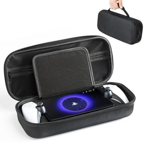 CoBak Harte Hülle Tragetasche Travel Carrying Case für Playstation Portal Remote Player PS5 - Mehrbereichsspeicher für unterwegs und zu Hause, Hartschalenschutz, Schwarz