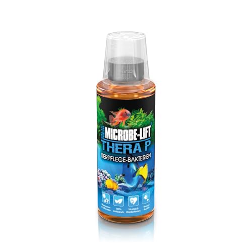 MICROBE-LIFT TheraP - 118 ml - 100% biologische Tierpflege Bakterien, fördert Wachstum & Vitalität von Fischen in Meer- & Süßwasseraquarien, verringert Krankheitsfälle