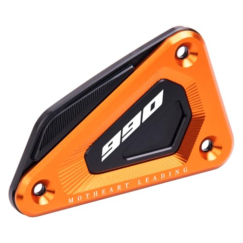 MotHeart Aluminium-Schutzdeckel für Bremszylinder vorne für 990 Duke 2024 CNC-gefräst für Motorräder 990 duke Zubehör (Orange)
