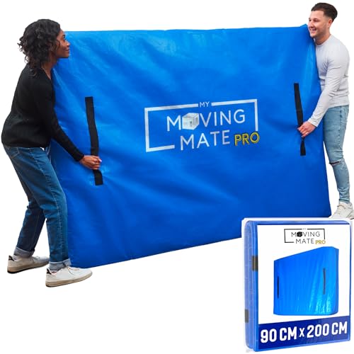 Matratzenhülle 90 x 200 cm für Umzug und Lagerung - 8 Tragegriffen, Reißverschluss – Schutzhülle für Matratzen 90x200 - Professionelle Qualität, Wiederverwendbare, Reißfeste Matratzen Schutzhülle