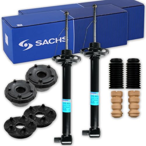 2x SACHS Stoßdämpfer + Domlager + Protection-Kit hinten für A4 B5 auch AVANT